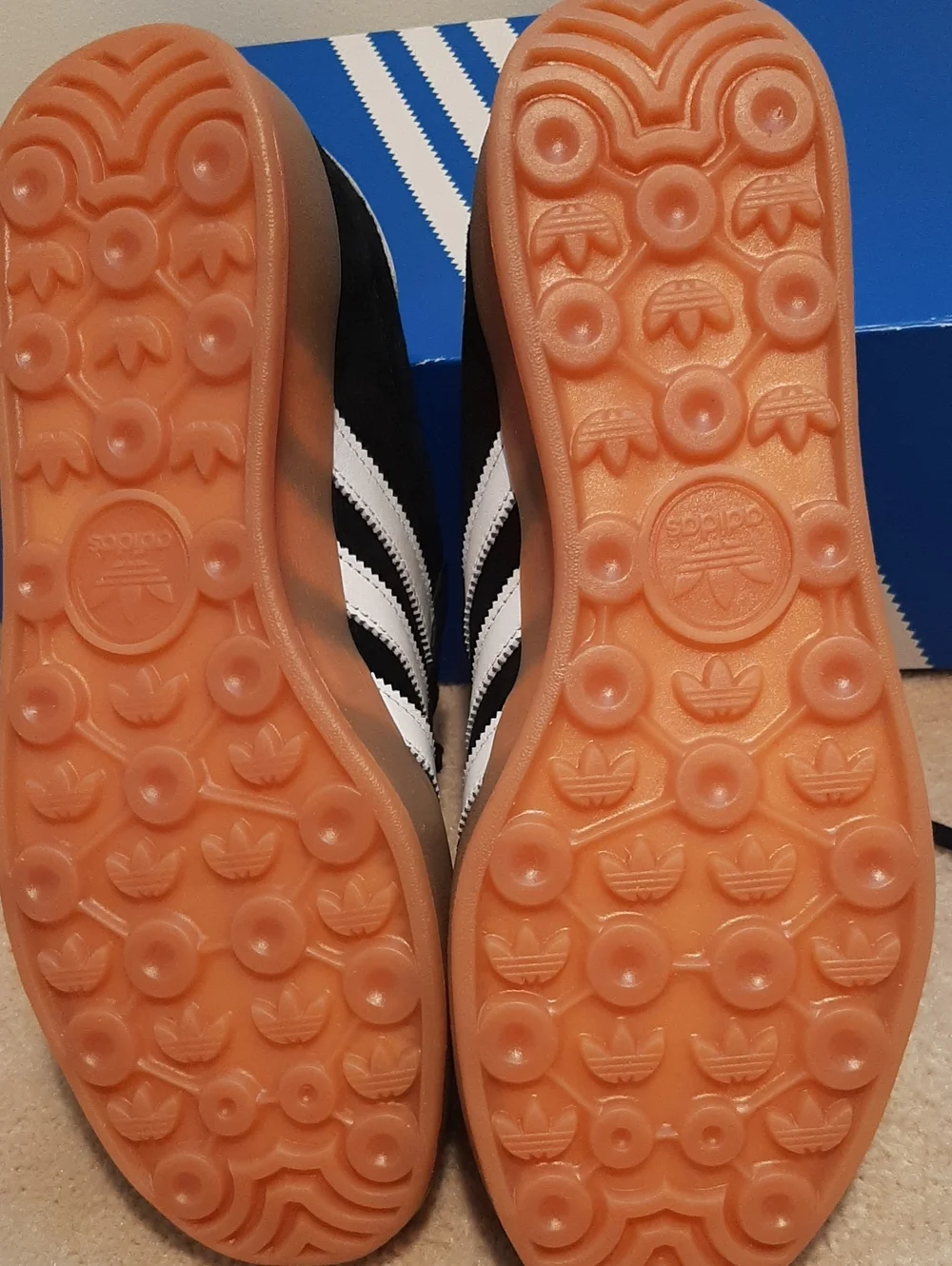 adidas Gazelle Indoor  Black White with Gum Sole NIB